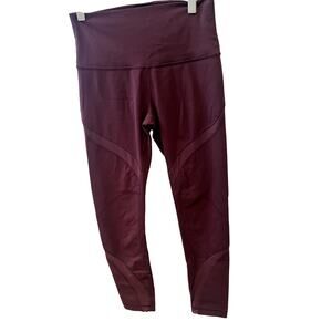 Lululemon Size 6 Mauve Legging Mesh Ankle/Leg